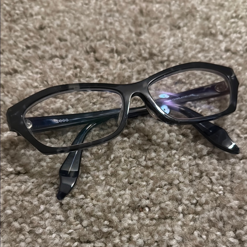 Vogue Black Rectangular Eyeglasses
